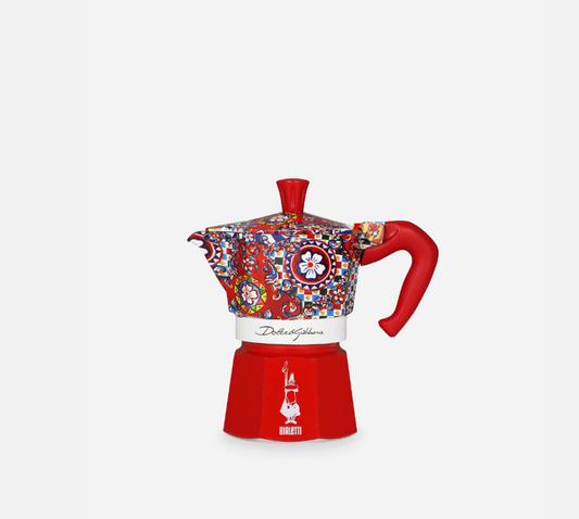 BIALETTI x DOLCE & GABBANA MOKA EXPRESS MEDIUM 3 CUPS- SICILIAN CART
