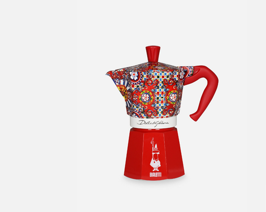 BIALETTI x DOLCE & GABBANA MOKA EXPRESS MEDIUM 6 CUPS- SICILIAN CART