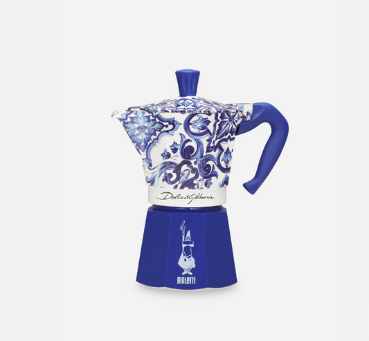BIALETTI x DOLCE & GABBANA MOKA EXPRESS 6 CUPS- BLUE MEDITERRANEAN