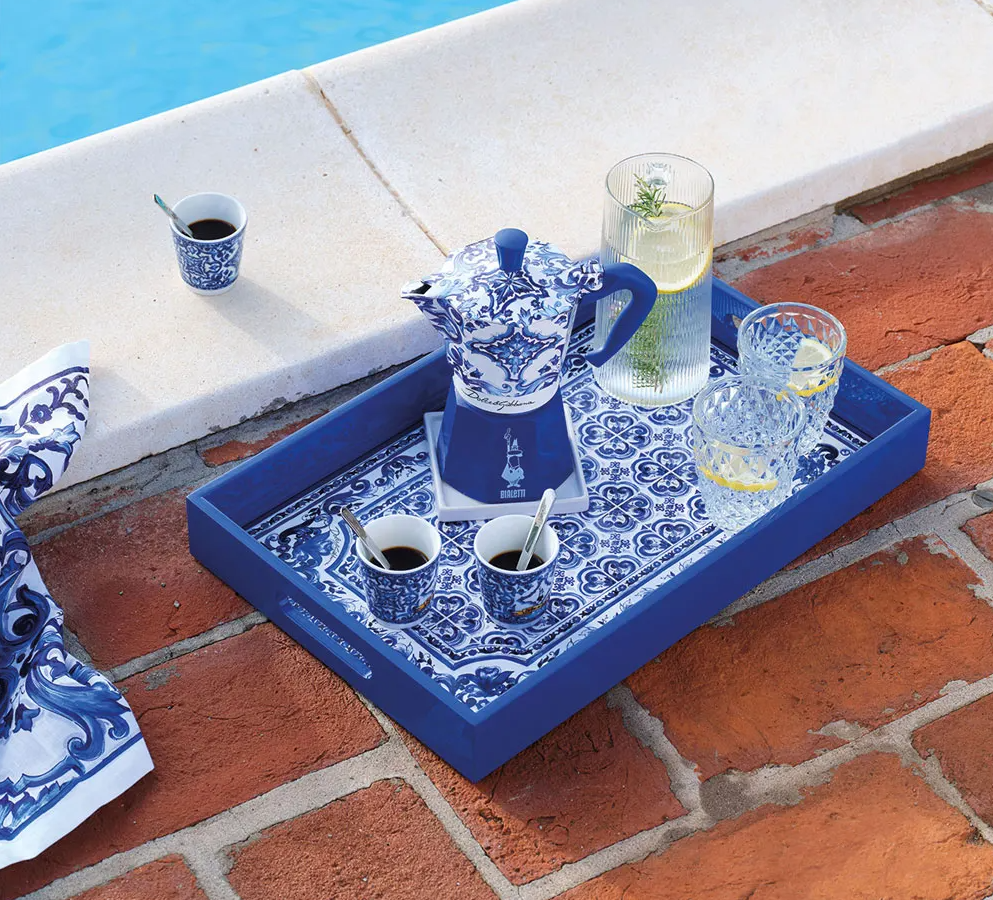 MOKA 2CUP+GIFT SET D&G BLU MED
