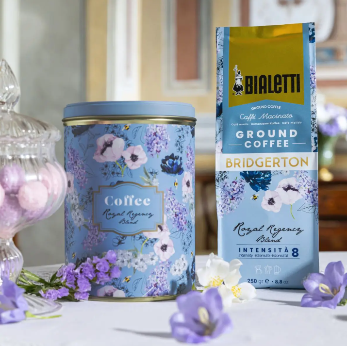 BIALETTI BRIDGERTON GIFT TIN ROYAL REGENCY GROUND COFFEE