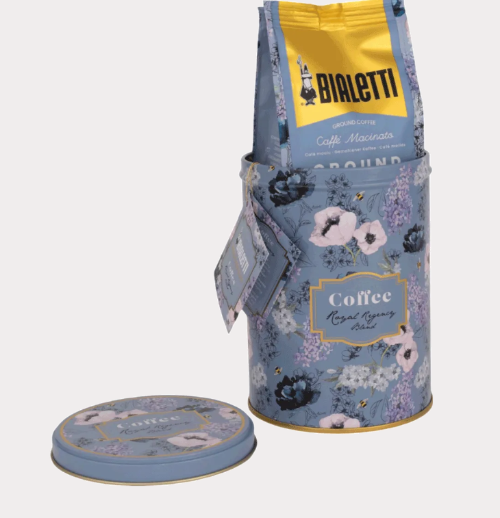 BIALETTI BRIDGERTON GIFT TIN ROYAL REGENCY GROUND COFFEE