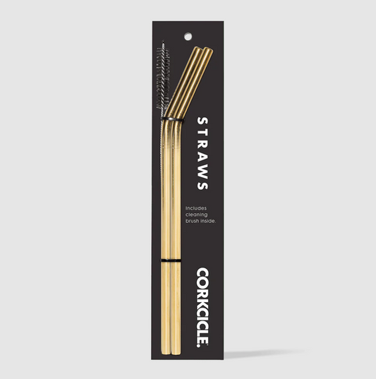 CORKCICLE STRAWS GOLD 2-PACK