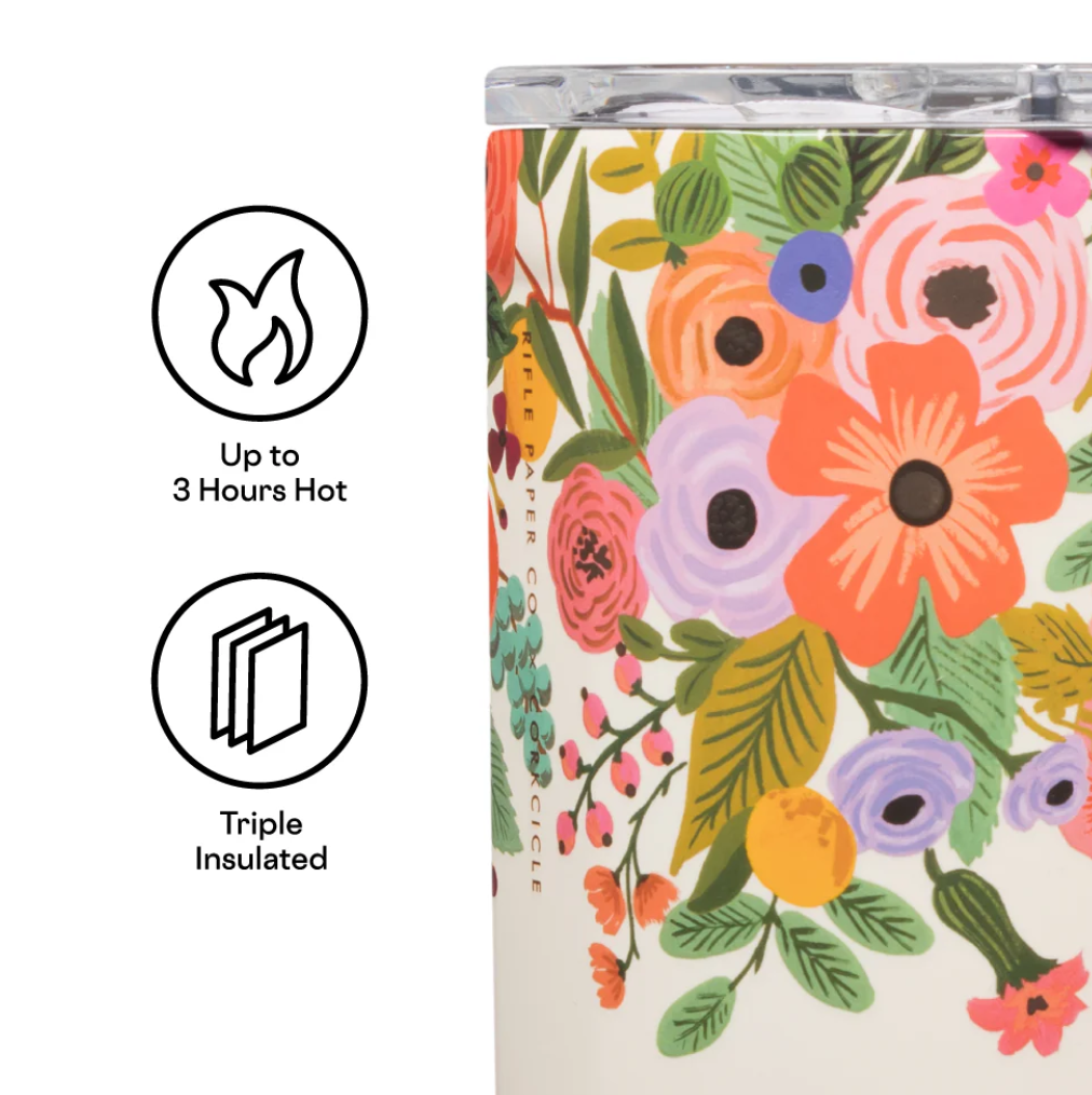 MUG-16OZ RIFLE PAPER-GARDEN PARTY CREAM