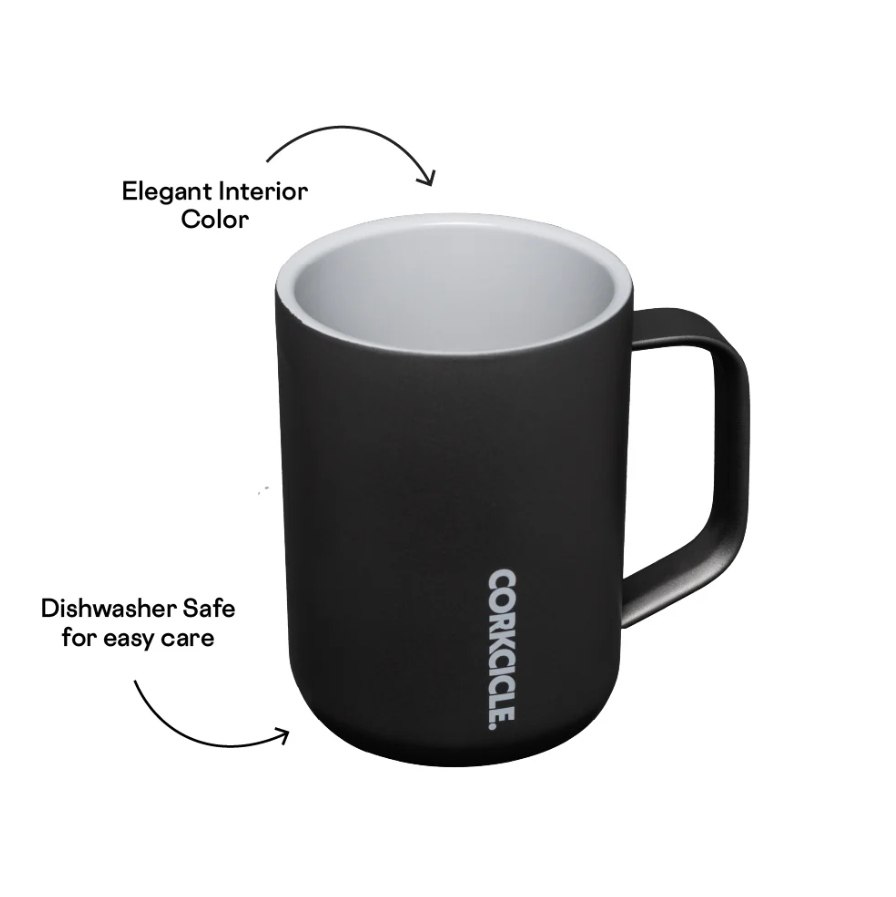 PURE TASTE MUG 16 oz CERAMIC SLATE/GREY
