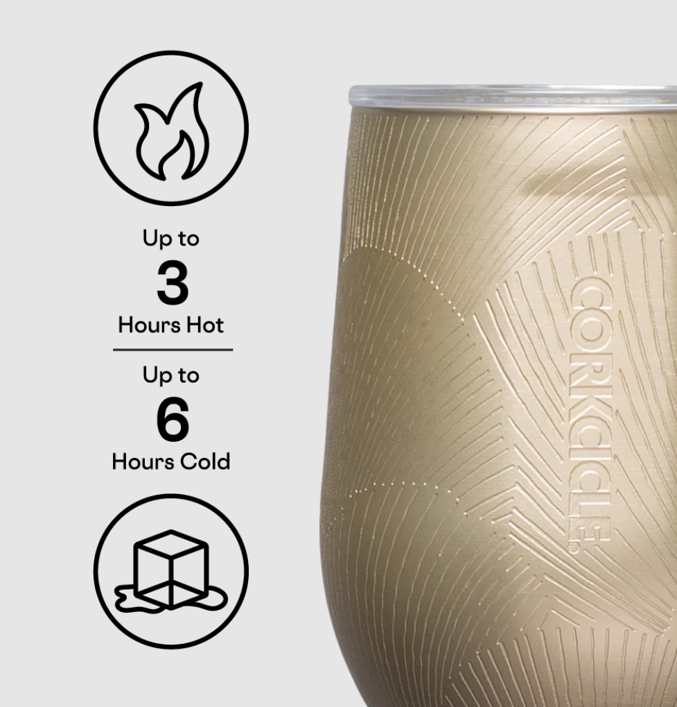 STEMLESS STEEL 12OZ CHAMPAGNE DREAM