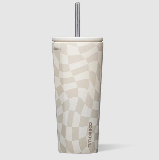 COLD CUP WAVY CHECKERBOARD -24OZ