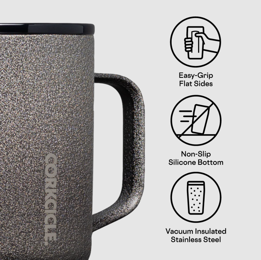 MUG 16 oz STEEL SHADOW