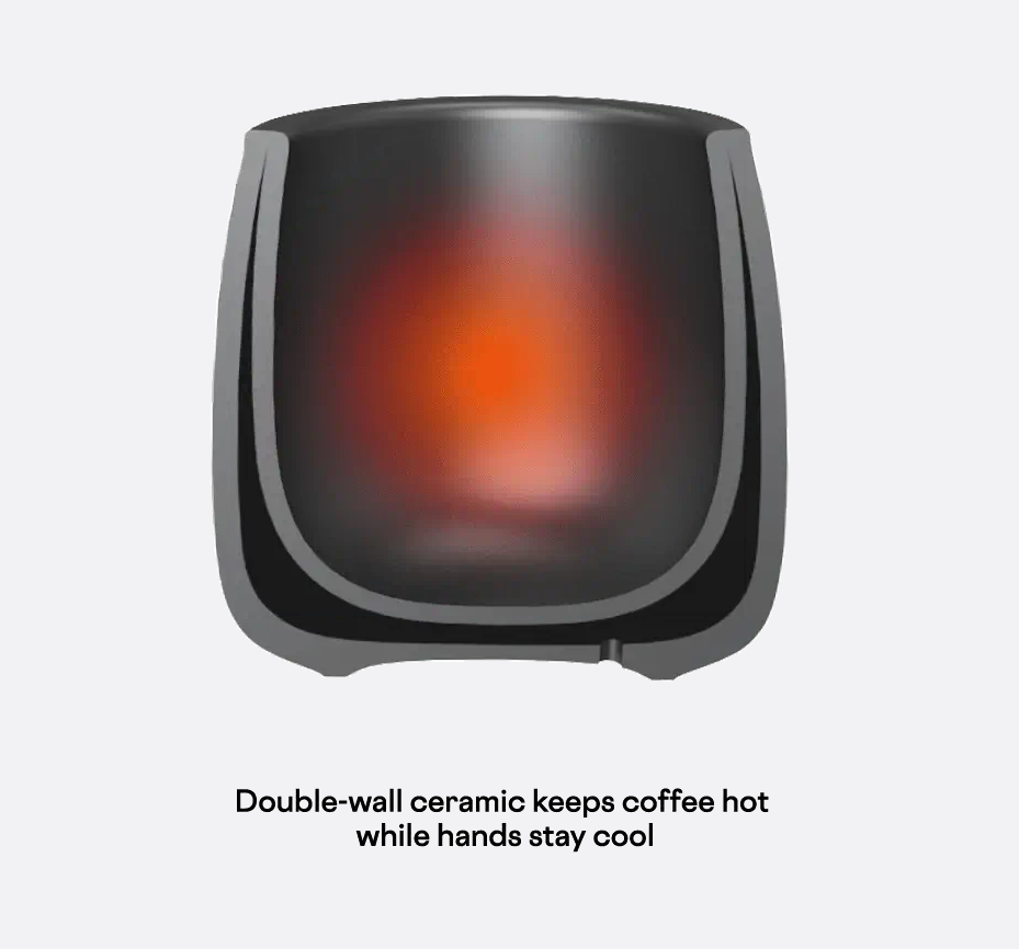 CAFE CUP 8OZ - MATTE BLACK