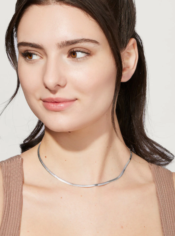 ANA LUISA INA SILVER NECKLACE