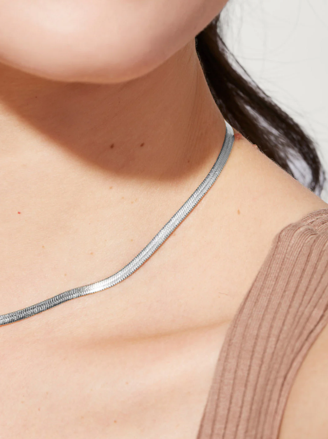 ANA LUISA INA SILVER NECKLACE