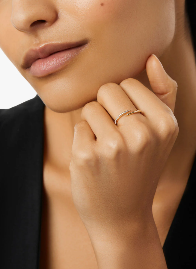 ANA LUISA CLAW RING- OREN SIZE 6