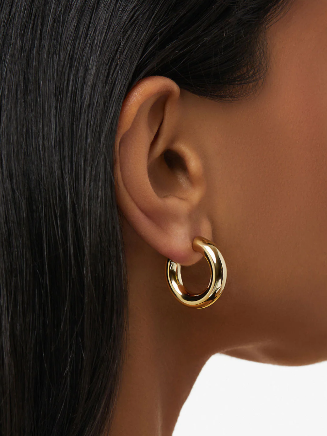 ANA LUISA SMALL GOLD HOOP EARRINGS- TIA MINI GOLD