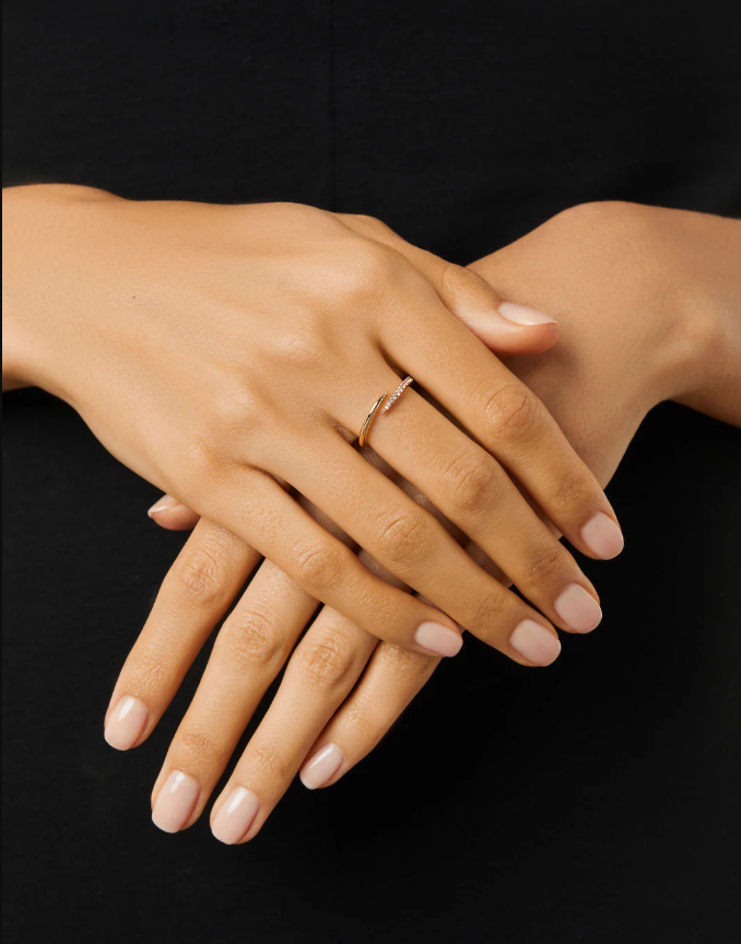 ANA LUISA CLAW RING- OREN SIZE 8
