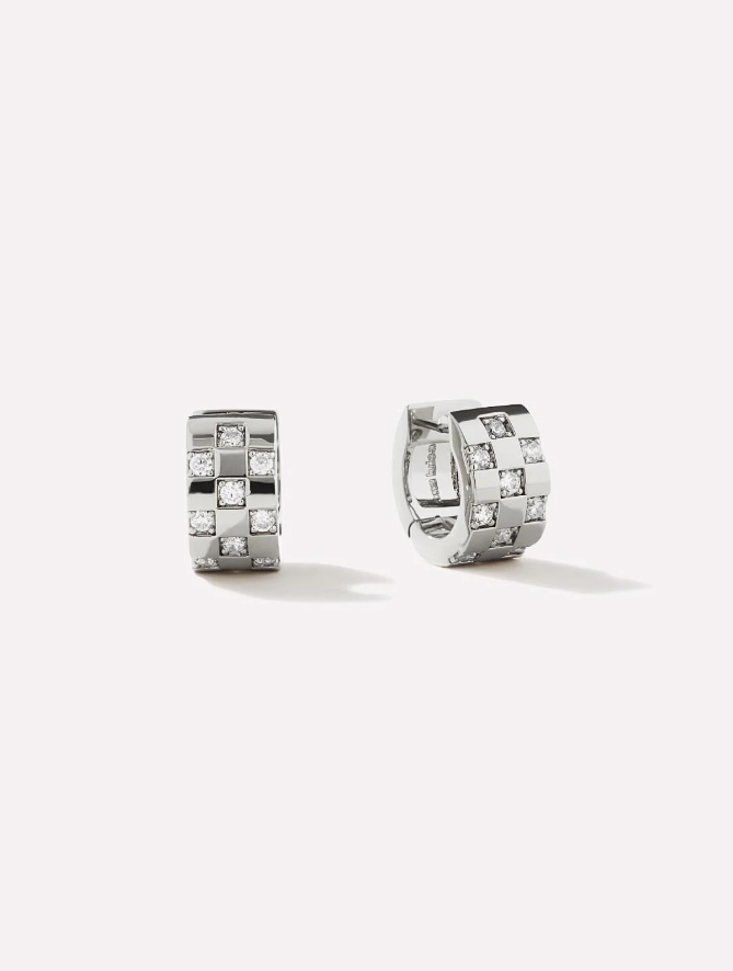 ANA LUISA SILVER HOOP EARRINGS-EDEN SILVER