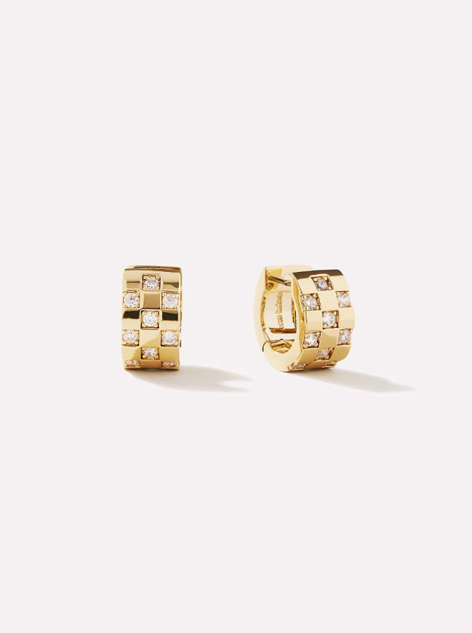 ANA LUISA SMALL HOOP GOLD EARRINGS EDEN