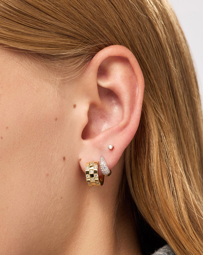 ANA LUISA SMALL HOOP GOLD EARRINGS EDEN