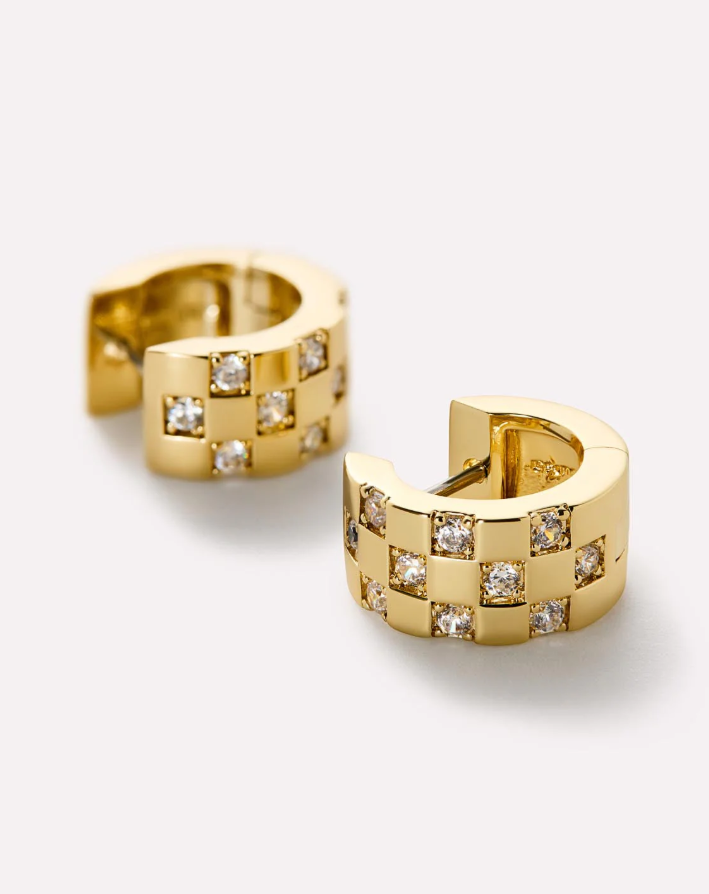 ANA LUISA SMALL HOOP GOLD EARRINGS EDEN