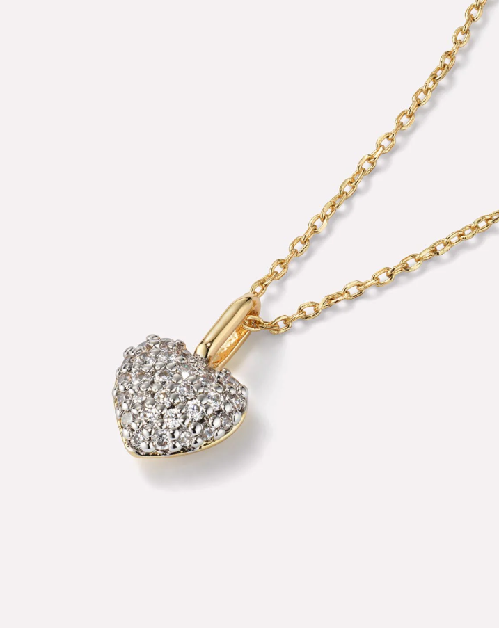 ANA LUISA GOLD HEART NECKLACE-ELLERY