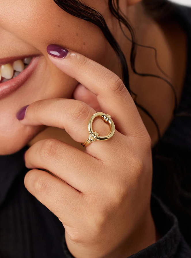 ANA LUISA REMI GOLD RING SIZE 8