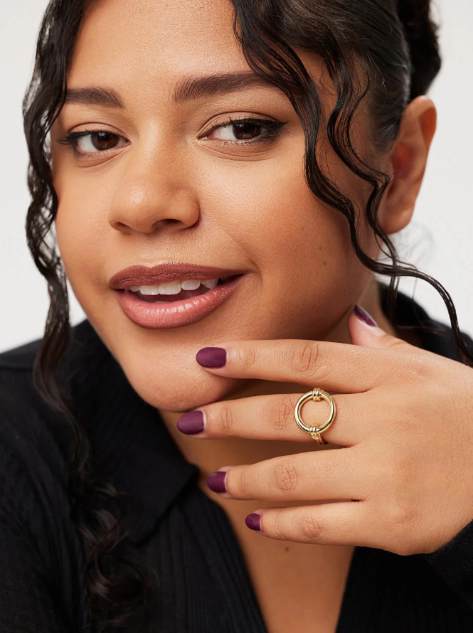 ANA LUISA REMI GOLD RING SIZE 8