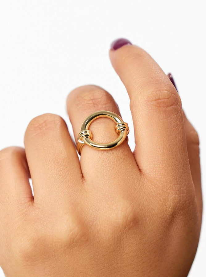 ANA LUISA REMI GOLD RING SIZE 6