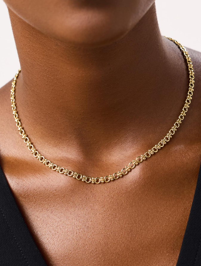 ANA LUISA THICK GOLD CHAIN NECKLACE- HAYDEN