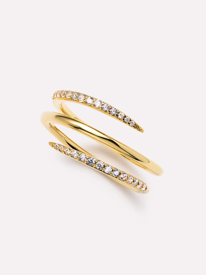 ANA LUISA OREN TRIPLE GOLD RING SIZE 8