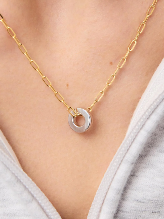 ANA LUISA GOLD PENDANT NECKLACE- JASPER