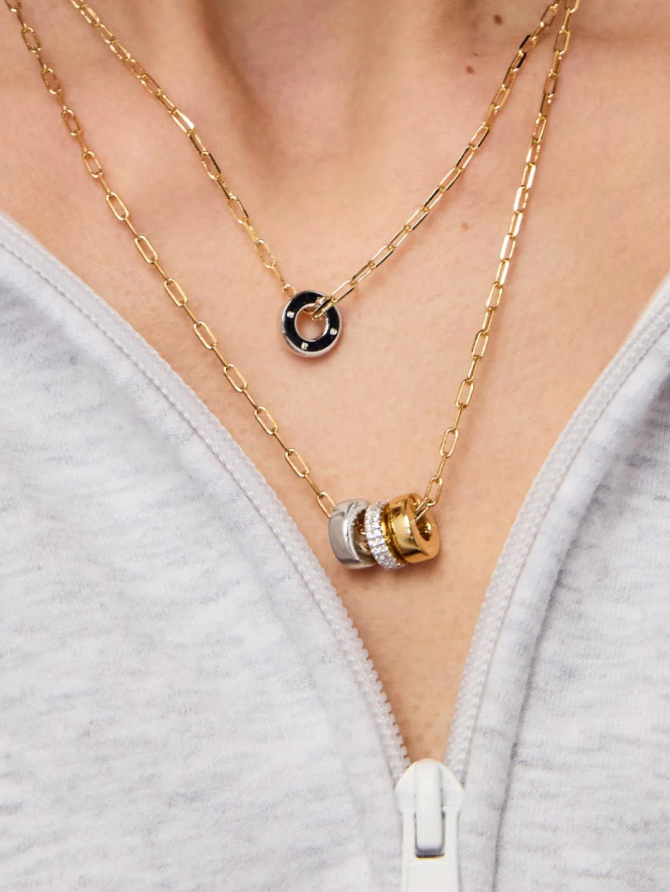 ANA LUISA GOLD PENDANT NECKLACE- JASPER