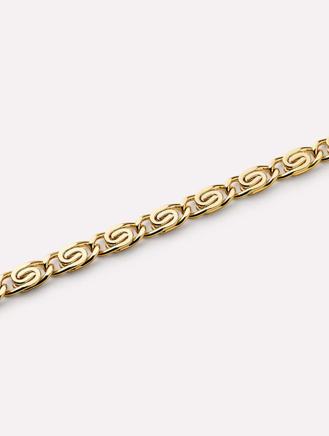 ANA LUISA GOLD CHAIN BRACELET-NAVY BRACELET