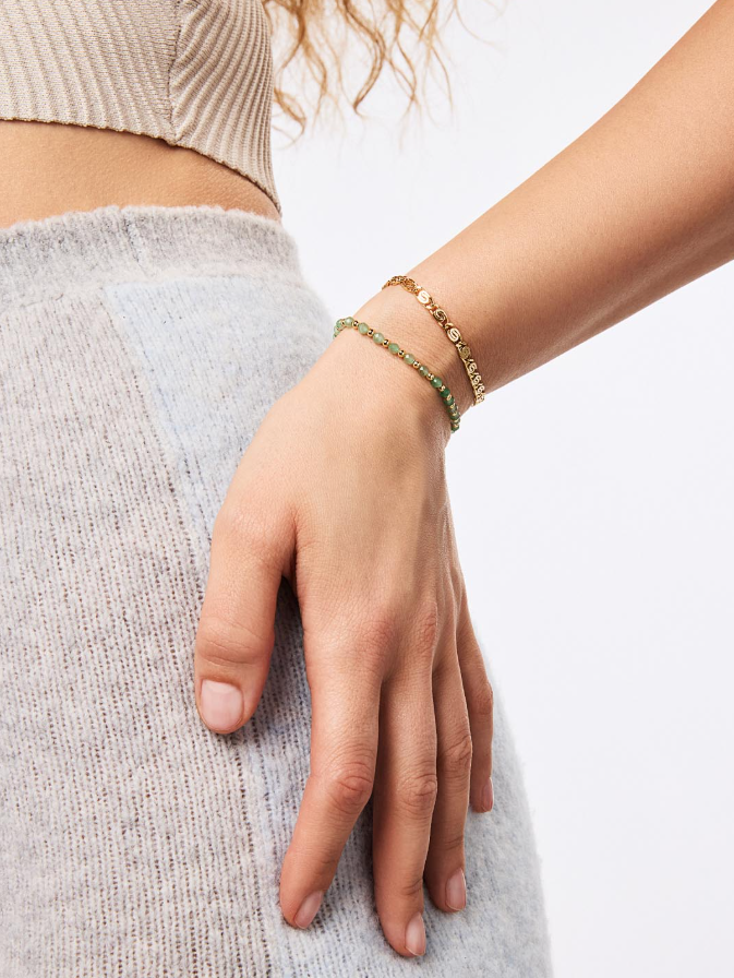 ANA LUISA GOLD CHAIN BRACELET-NAVY BRACELET
