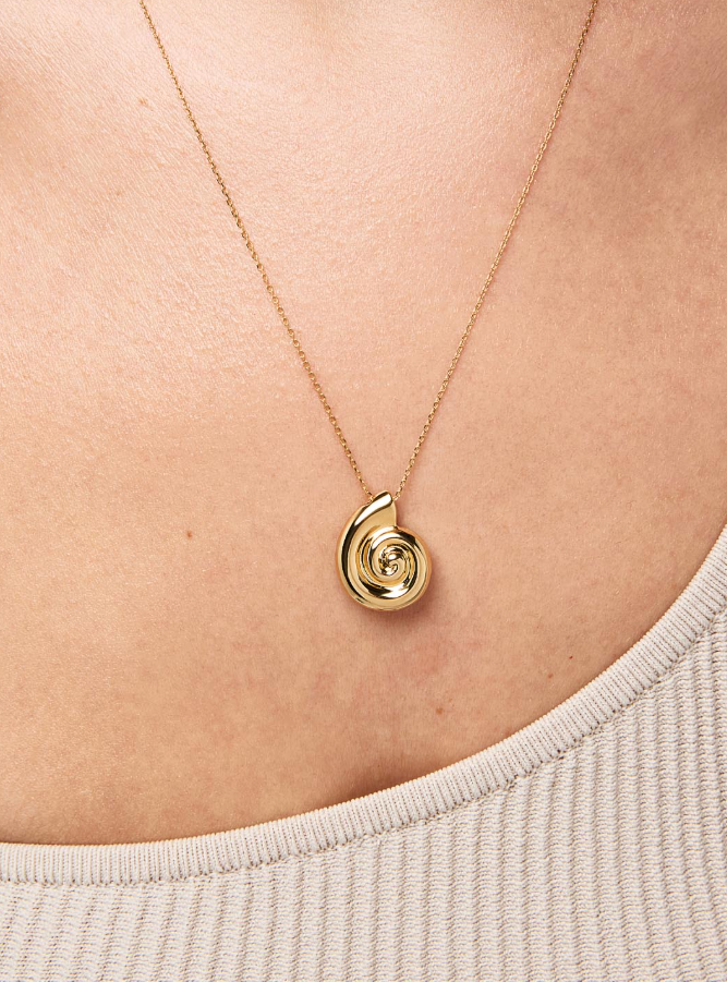 ANA LUISA SHELL NECKLACE-ARIEL PENDANT