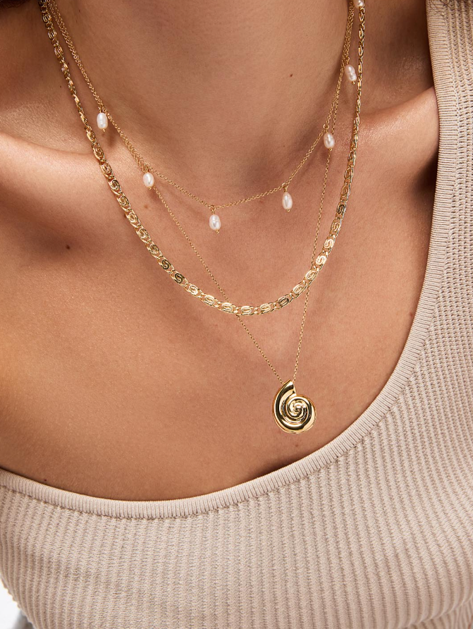 ANA LUISA SHELL NECKLACE-ARIEL PENDANT