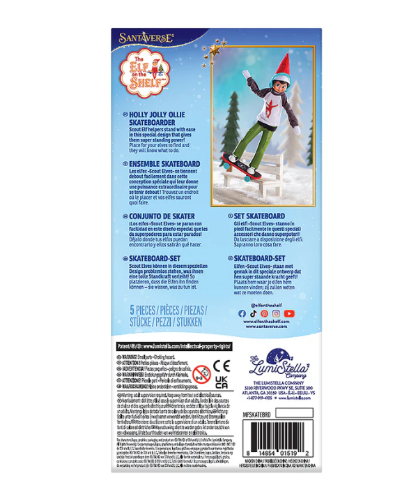 MAGIFREEZ HOLLY JOLLY OLLIE SKATEBOARD SET