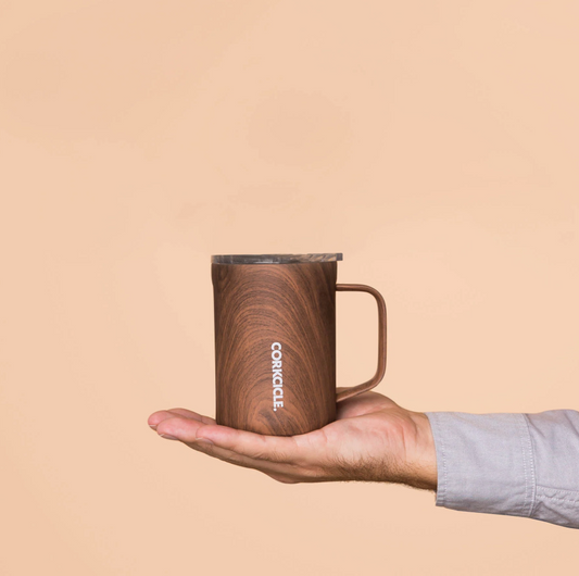 MUG WALNUT WOOD 16 OZ