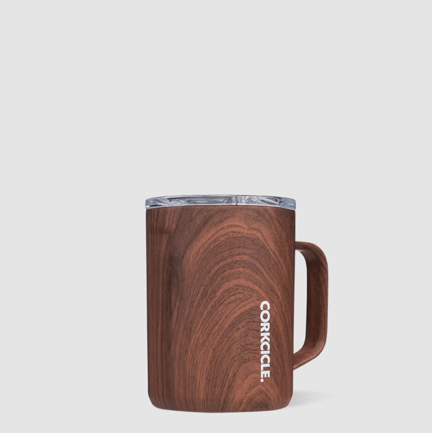 MUG WALNUT WOOD 16 OZ