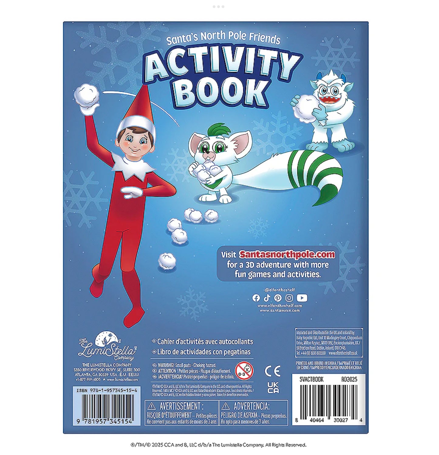 Santaverse Santas North Pole Friends Activity Bo