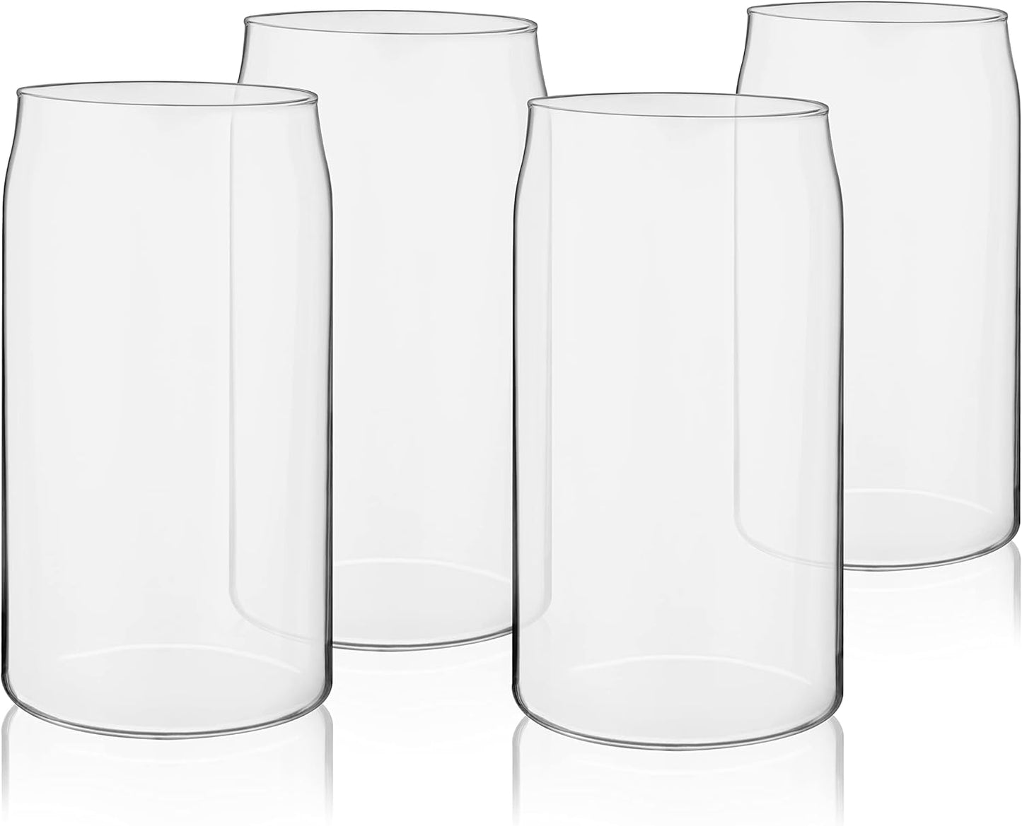BEER CAN PINT GLASSES SET OF 4  BY TRUE