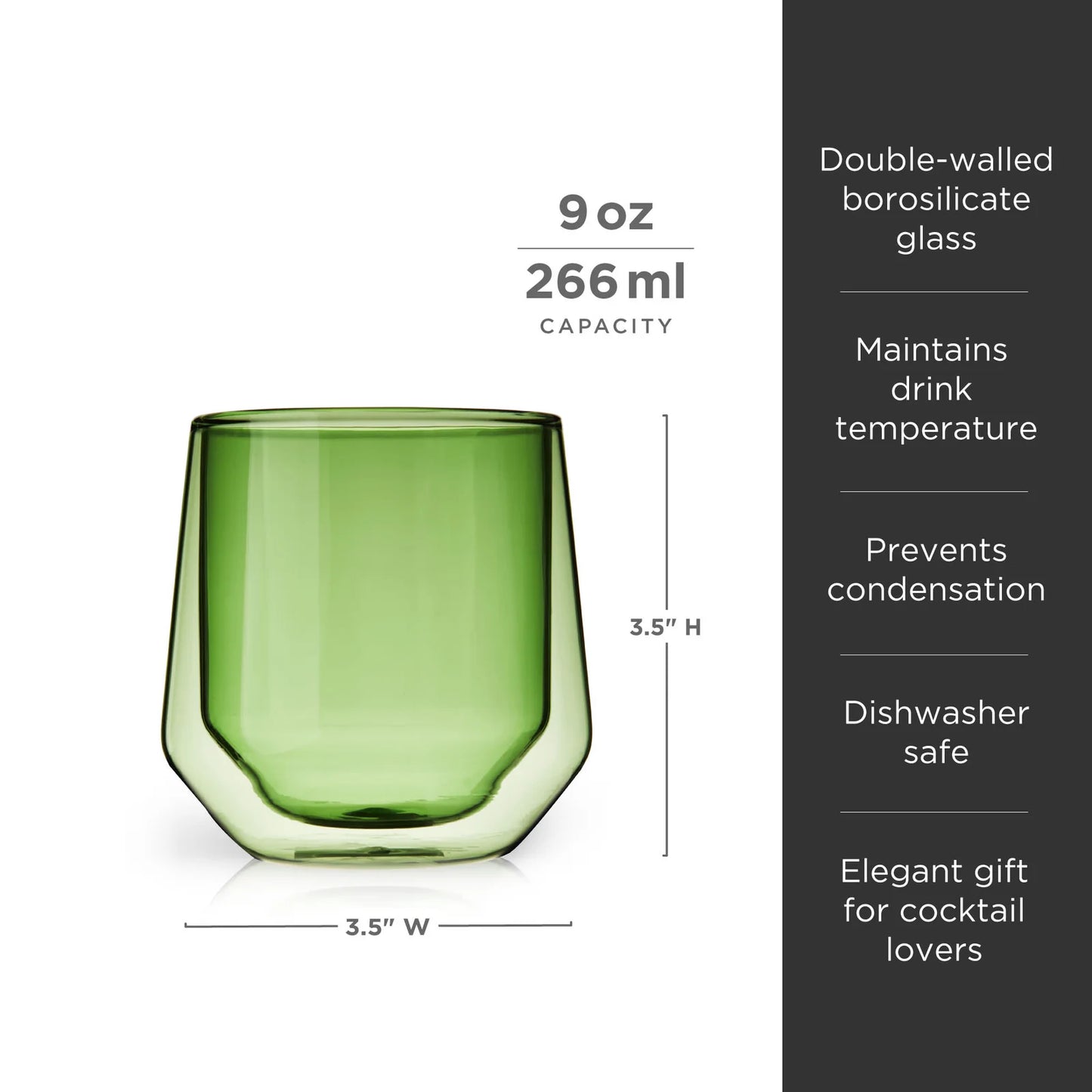 DOUBLE WALLED AURORA TUMBLERS IN GREEN (2)
