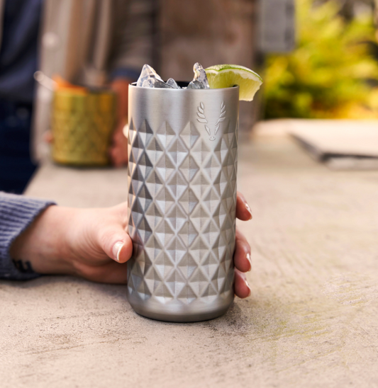 PARAGON STAINLESS STEEL HIGHBALL TUMBLER IN PLATINUM