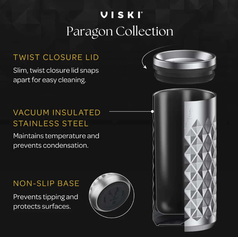 PARAGON STAINLESS STEEL HIGHBALL TUMBLER IN PLATINUM