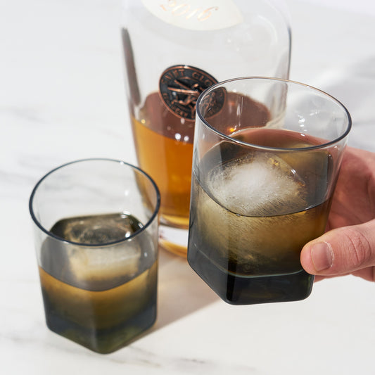 SMOKE DOUBLE OLD FASHIONED GLASSES