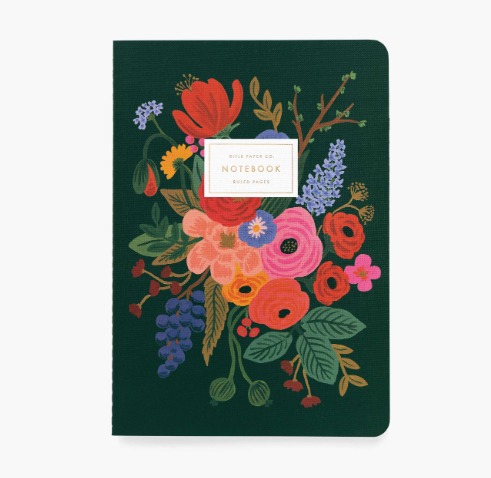 SET OF 3 GARDEN PARTY  NOTEBOOKS