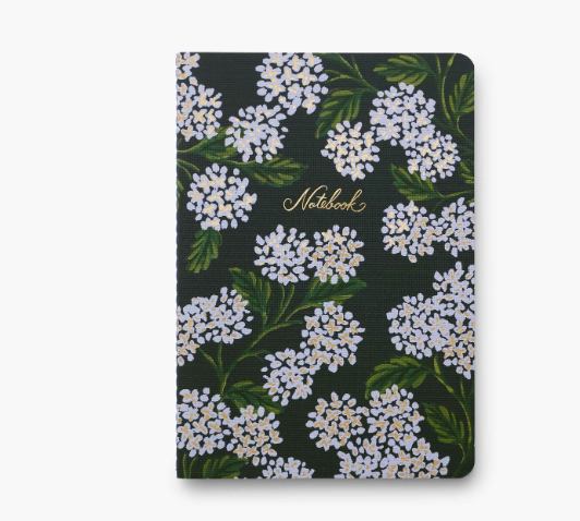 SET OF 3 HYDRANGEA  NOTEBOOKS