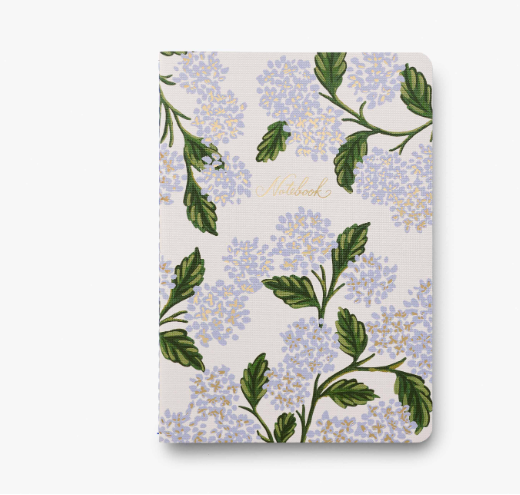 SET OF 3 HYDRANGEA  NOTEBOOKS