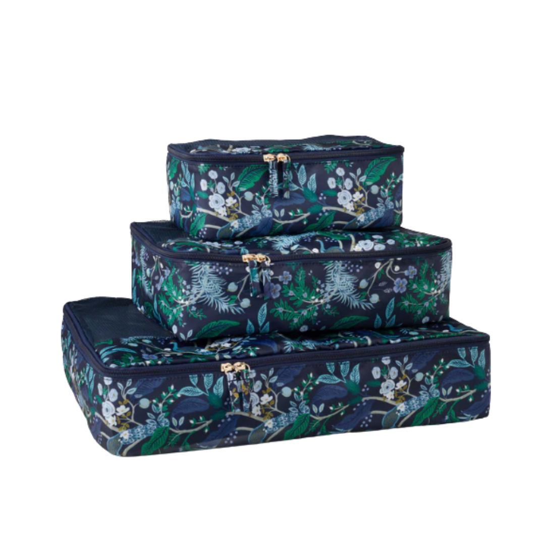 PEACOCK PACKING CUBE SET