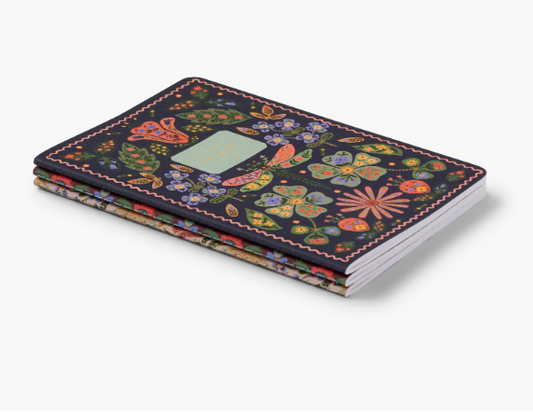 SET 3 OF POSY NOTEBOOKS