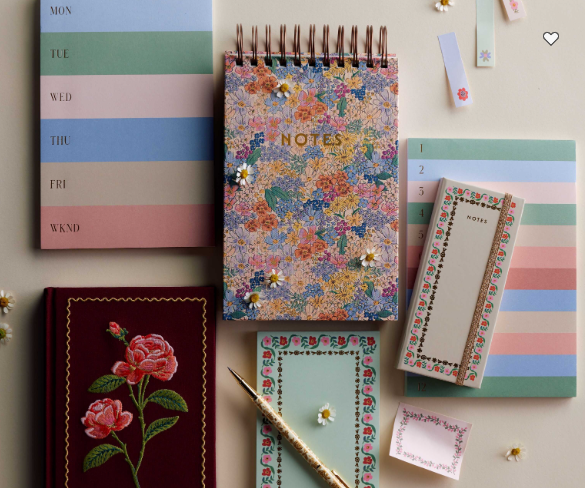 MUTE COLOR BLOCK WEEKLY MEMO NOTEPAD