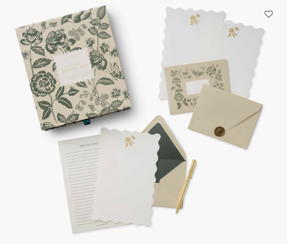 ENGLISH ROSE LETTER WRITING SET